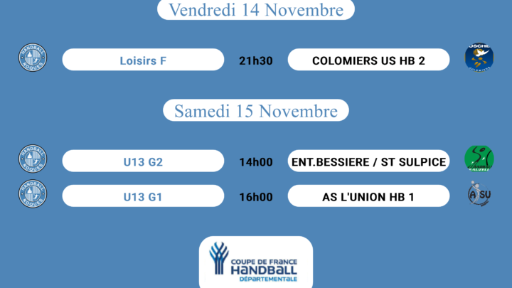 Programme de la semaine