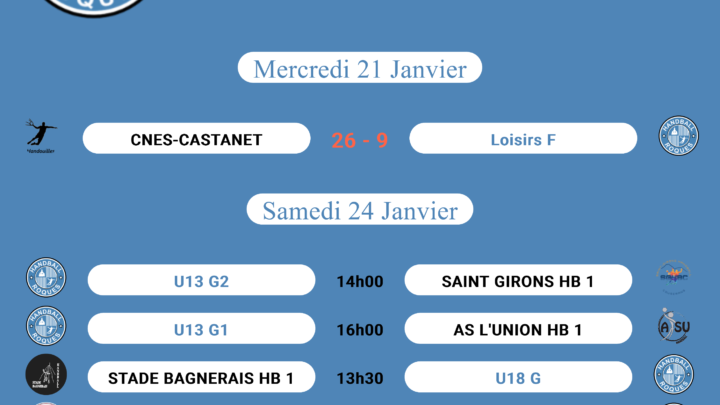 Matchs de la semaine