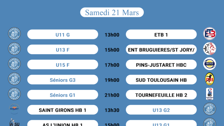 Programme de la semaine