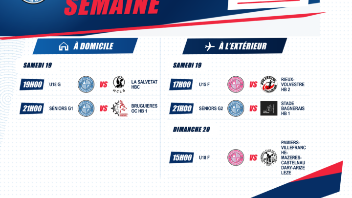 Programme de la semaine