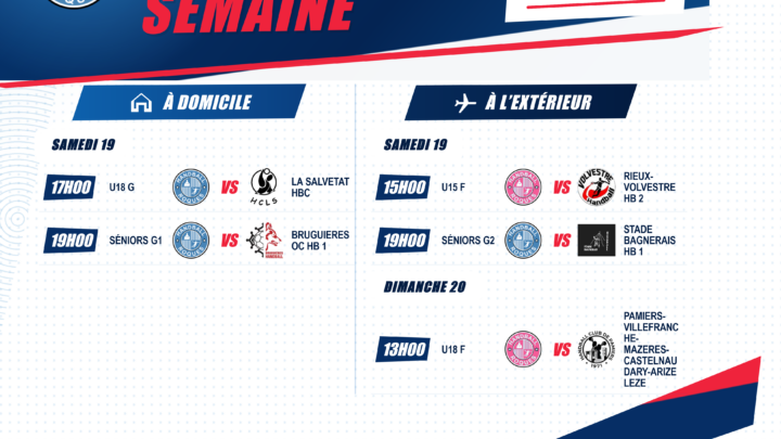 Programme de la semaine