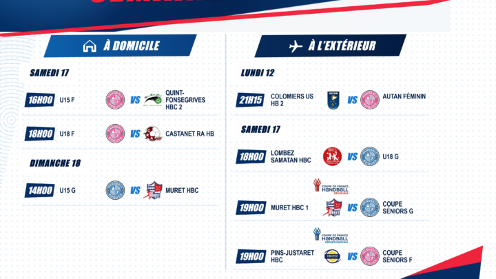 Programme de la semaine